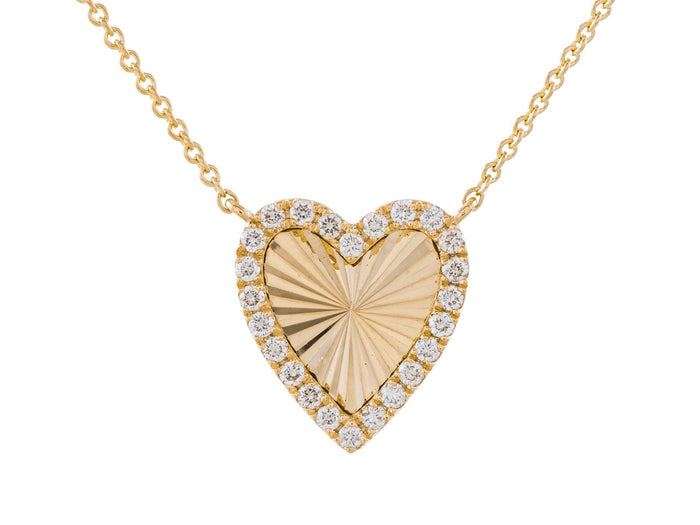 Diamond Necklace - 14 KT Yellow Gold