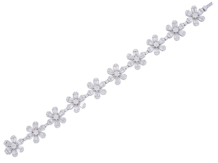 Diamond Bracelet - 18 KT White Gold