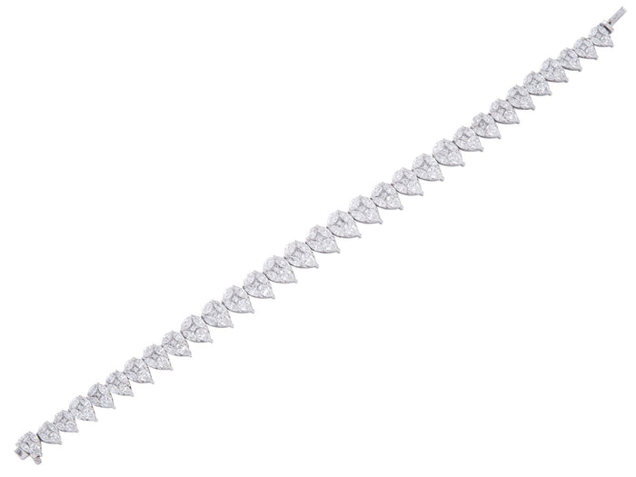 Diamond Bracelet - 18 KT White Gold