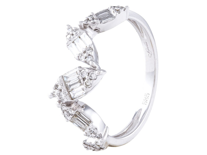 Diamond Ring - 14 KT White Gold