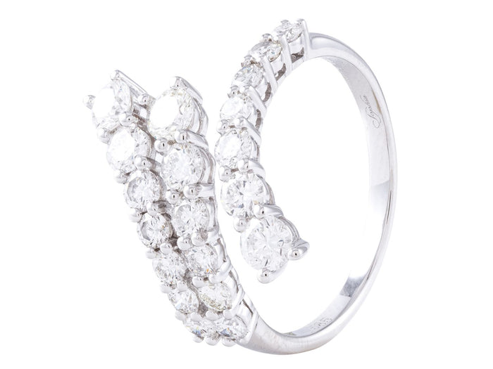 Diamond Ring - 14 KT White Gold