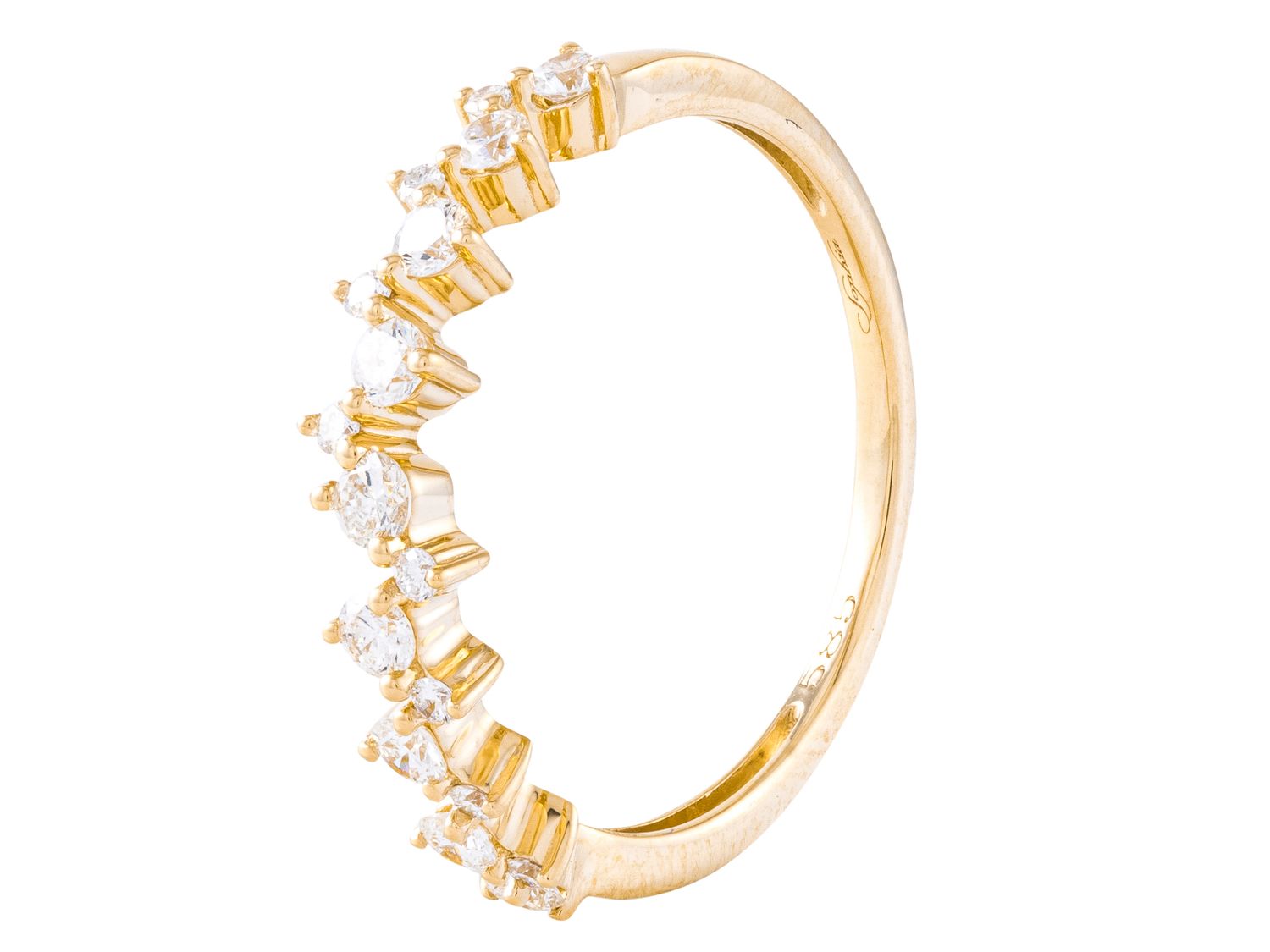 Diamond Ring - 14 KT Yellow Gold
