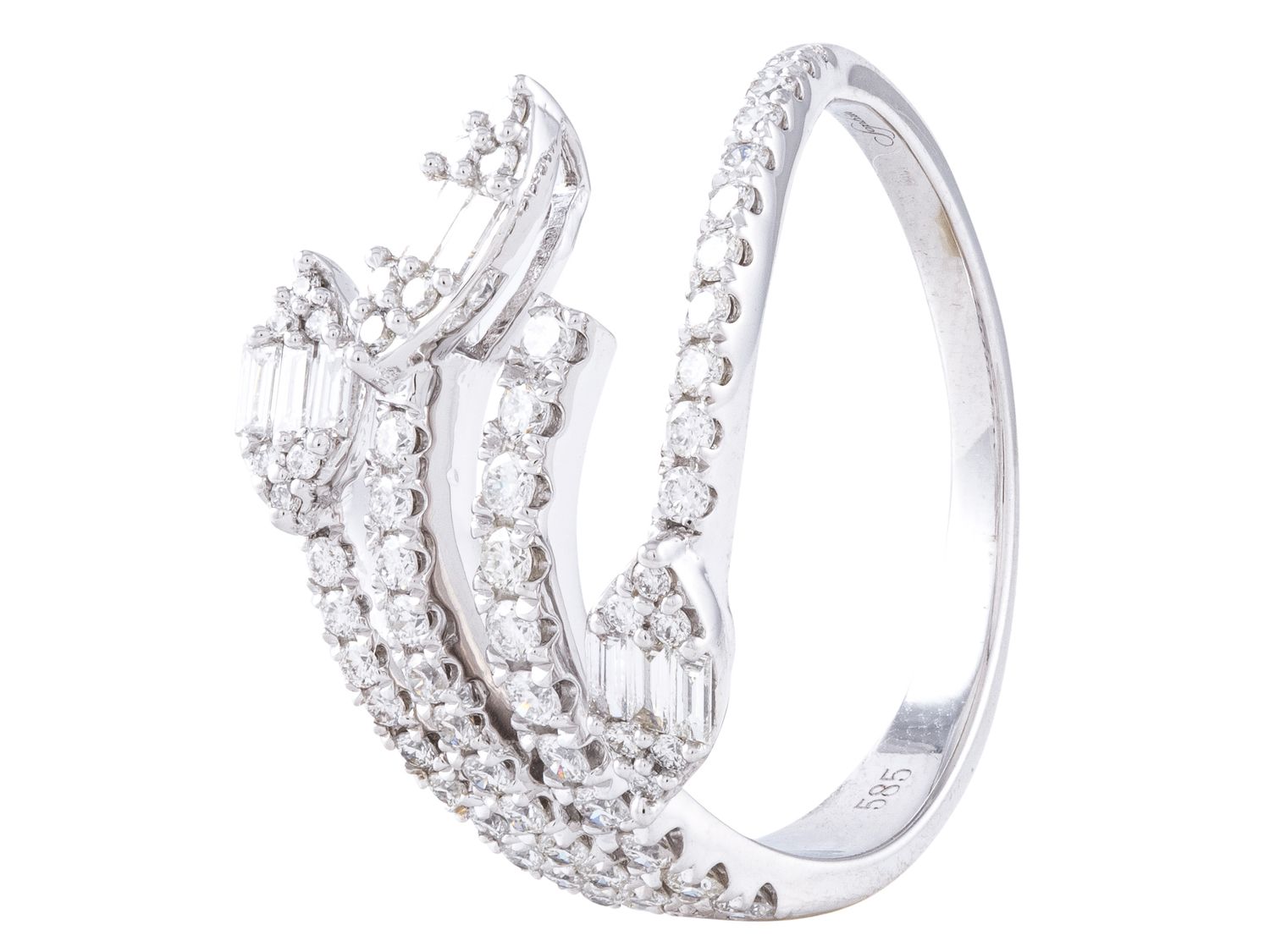 Diamond Ring - 14 KT White Gold