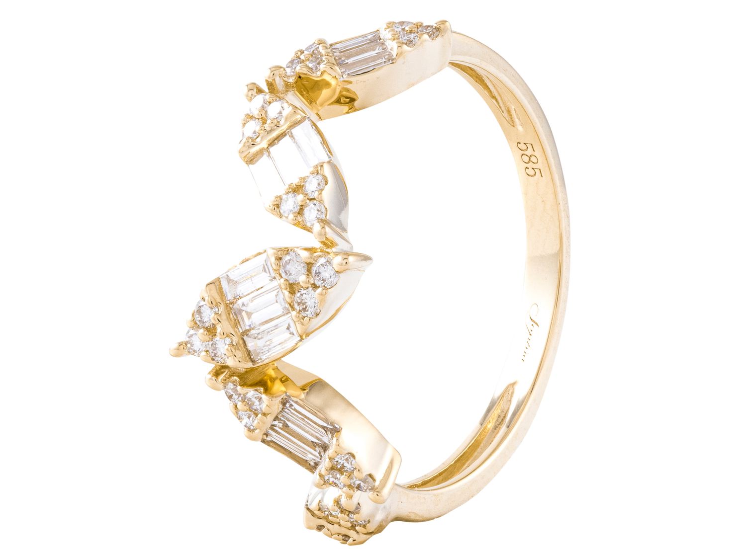 Diamond Ring - 14 KT Yellow Gold