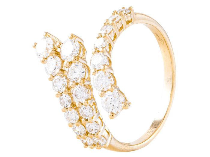 Diamond Ring - 14 KT Yellow Gold