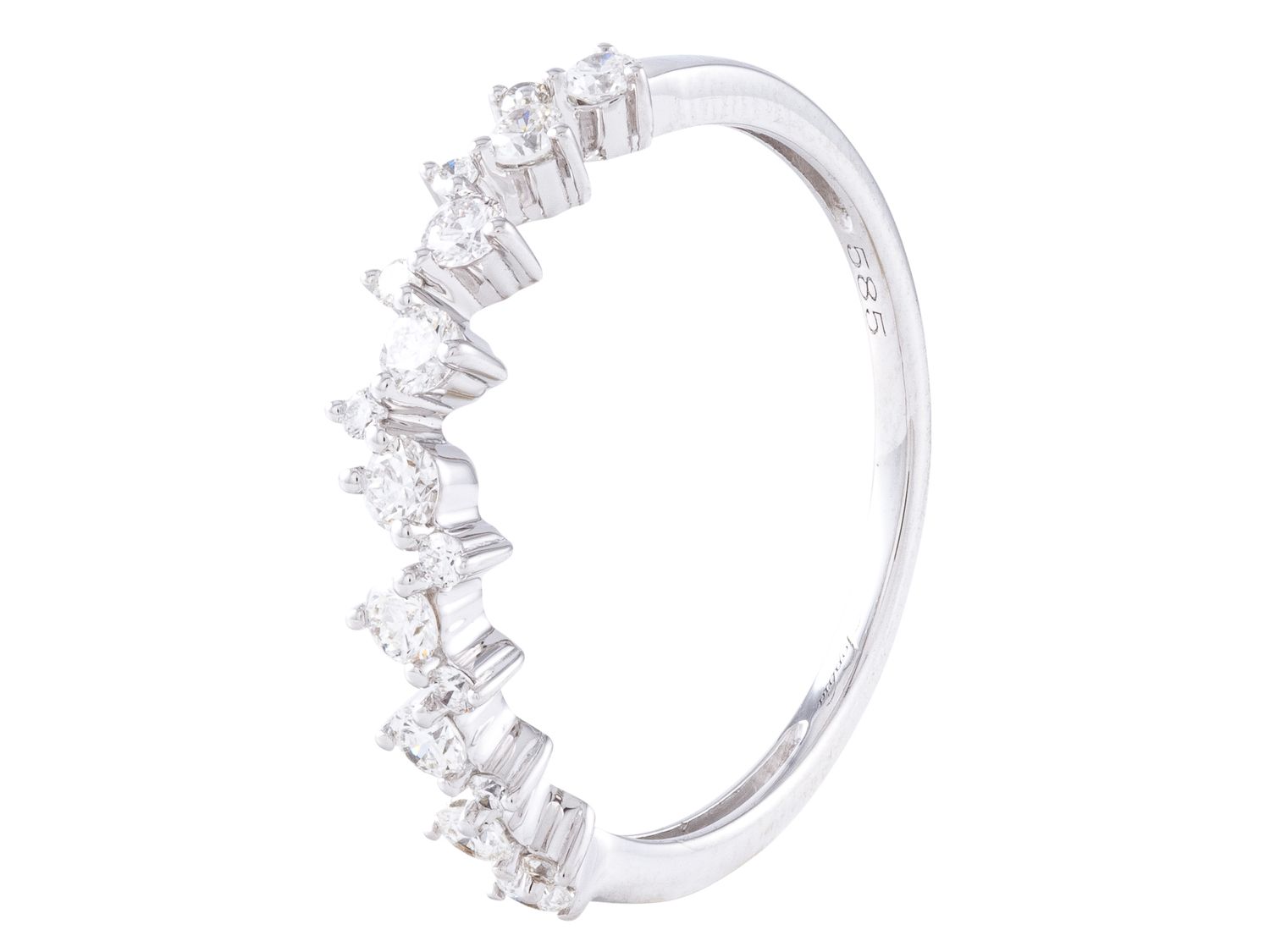 Diamond Ring - 14 KT White Gold