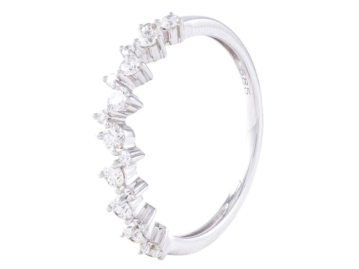 Diamond Ring - 14 KT White Gold