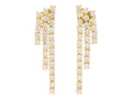 Diamond Earrings - 14 KT Yellow Gold