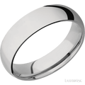 6 mm wide Domed Titanium band.