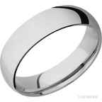6 mm wide Domed Titanium band.
