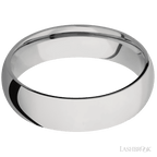 6 mm wide Domed Titanium band.