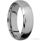 7 mm wide Domed Bevel Titanium band.