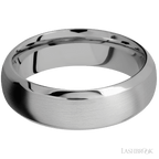 7 mm wide Domed Bevel Titanium band.
