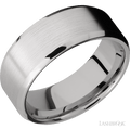 8 mm wide Beveled Cobalt Chrome band.
