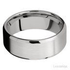 8 mm wide Beveled Cobalt Chrome band.
