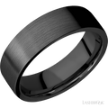 7 mm wide Flat Zirconium band.