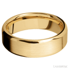 7 mm wide Beveled 10K Yellow Gold band.