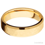 6 mm wide Beveled 14K Yellow Gold band.