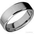 7 mm wide Beveled Titanium band.
