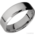 7 mm wide High Bevel Titanium band.