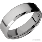 7 mm wide High Bevel Titanium band.
