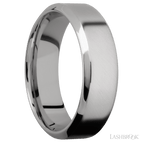 7 mm wide High Bevel Titanium band.