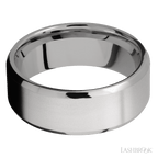 8 mm wide Beveled Titanium band.