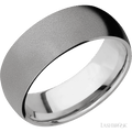 8 mm wide Domed Titanium band.