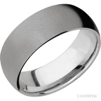 8 mm wide Domed Titanium band.