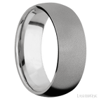 8 mm wide Domed Titanium band.