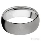8 mm wide Domed Titanium band.
