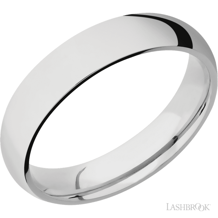 Cobalt 5mm Polish Wedding Band