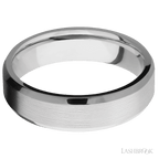 6 mm wide Beveled Cobalt Chrome band.