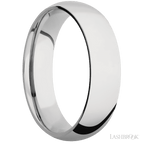 6 mm wide Domed Cobalt Chrome band.