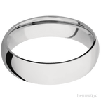 6 mm wide Domed Cobalt Chrome band.