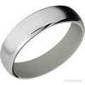 6 mm wide Domed Bevel Cobalt Chrome band featuring a Gun Metal Grey sleeve.