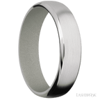 6 mm wide Domed Bevel Cobalt Chrome band featuring a Gun Metal Grey sleeve.