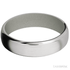 6 mm wide Domed Bevel Cobalt Chrome band featuring a Gun Metal Grey sleeve.