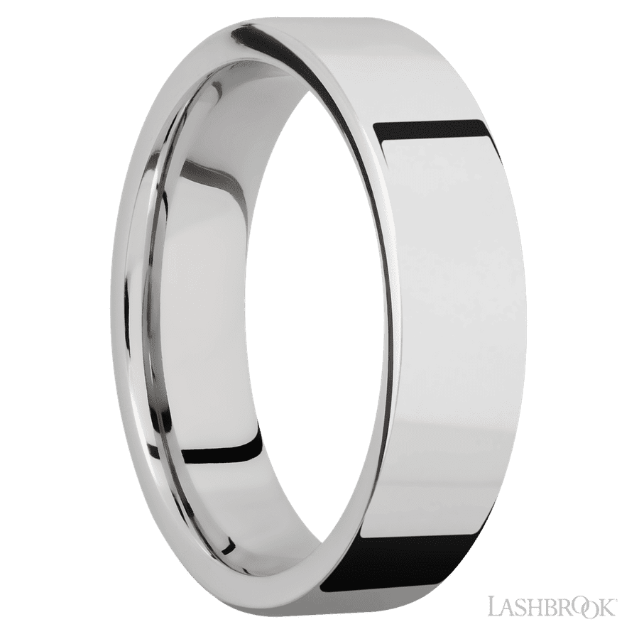 6 mm wide Flat Cobalt Chrome band.
