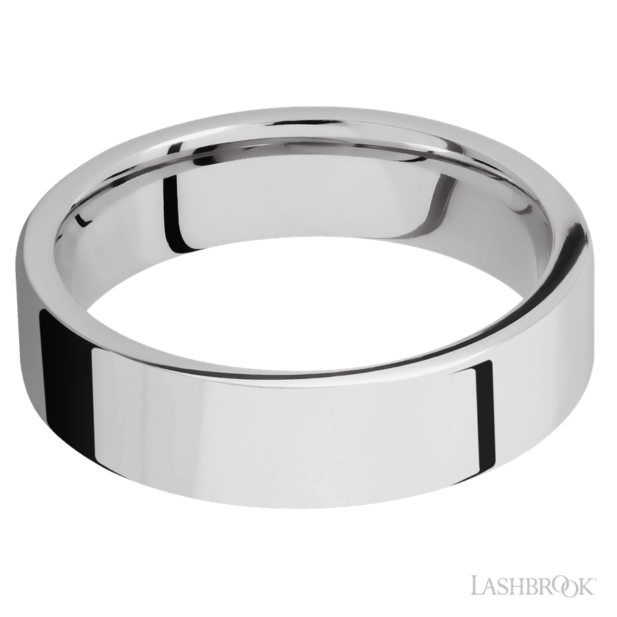 6 mm wide Flat Cobalt Chrome band.