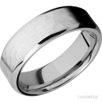 7 mm wide Beveled Cobalt Chrome band.