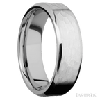 7 mm wide Beveled Cobalt Chrome band.