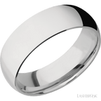7 mm wide Domed Cobalt Chrome band.