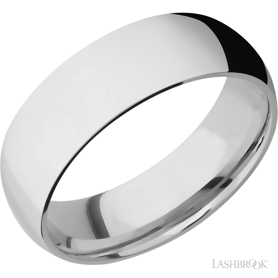 7 mm wide Domed Cobalt Chrome band.