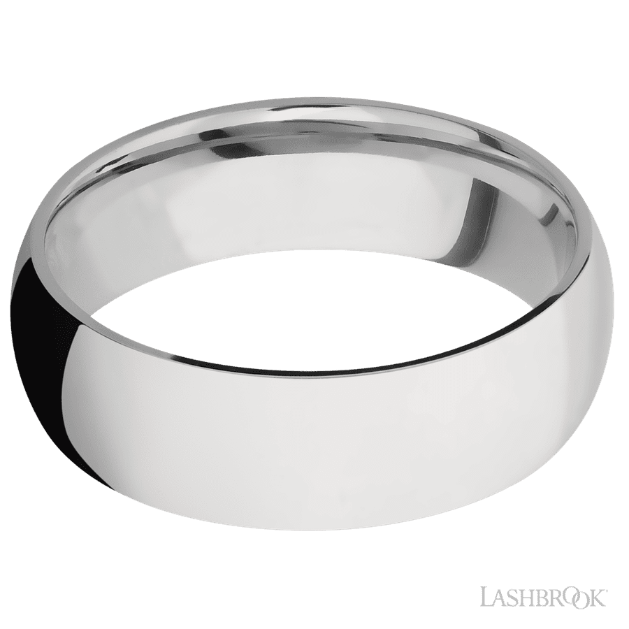 7 mm wide Domed Cobalt Chrome band.