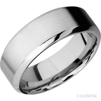 8 mm wide High Bevel Cobalt Chrome band.