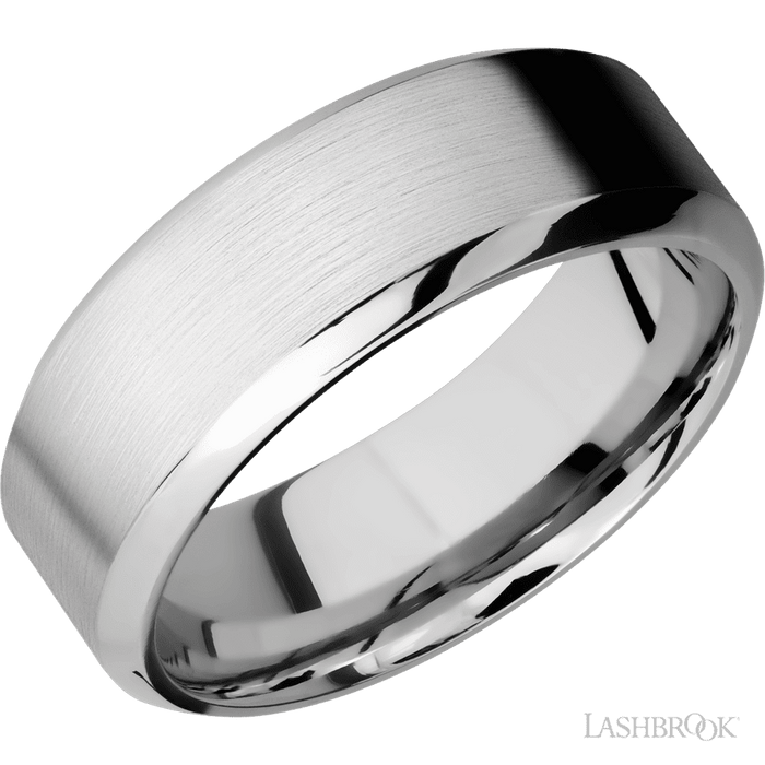 8 mm wide High Bevel Cobalt Chrome band.