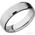 6 mm wide Beveled Platinum band.