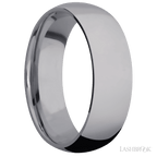 7 mm wide Domed Tantalum band.