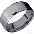 8 mm wide Beveled Tantalum band.